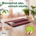 Kapok Rollmatte, 110 cm breit (Schwarz/Elefanten)