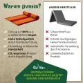 Kapok Rollmatte, 110 cm breit (Rot/Gelb)