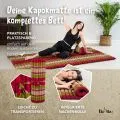 Kapok Rollmatte, 110 cm breit (Rot/Gr�n)