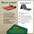 Kapok Rollmatte, 110 cm breit (Rot/Gr�n)