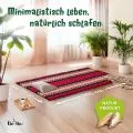 Kapok Rollmatte, 110 cm breit (Rot/Schwarz)