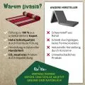 Kapok Rollmatte, 110 cm breit (Rot/Schwarz)
