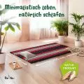 Kapok Rollmatte, 110 cm breit (Schwarz/Rot)