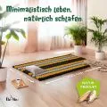Kapok Rollmatte, 110 cm breit (Schwarz/Orange)