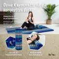 Kapok Rollmatte, 110 cm breit (Blau)