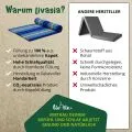 Kapok Rollmatte, 110 cm breit (Blau)
