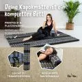 Kapok Rollmatte, 145 cm breit (Blau/Elefanten)