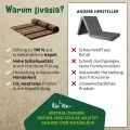 Kapok Rollmatte, 145 cm breit (Braun/Elefanten)