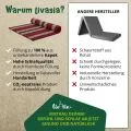 Kapok Rollmatte, 145 cm breit (Rot/Schwarz)