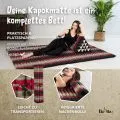 Kapok Rollmatte, 145 cm breit (Schwarz/Rot)