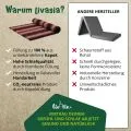 Kapok Rollmatte, 145 cm breit (Schwarz/Rot)