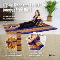 Kapok Rollmatte, 145 cm breit (Blau/Gelb)