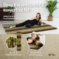 Kapok Rollmatte, 145 cm breit (Braun/Gr�n)
