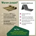 Kapok Rollmatte, 145 cm breit (Braun/Gr�n)