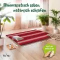 Kapok Rollmatte, 145 cm breit (Rubinrot)