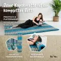 Kapok Rollmatte, 145 cm breit (Hellblau)