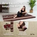Kapok Rollmatte, 145 cm breit (Weinrot)