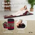 Kapok Rollmatte, 50 cm breit (Schwarz/Elefanten)