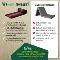 Kapok Rollmatte, 50 cm breit (Schwarz/Elefanten)