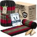 Kapok Rollmatte, 50 cm breit (Schwarz/Elefanten)
