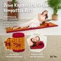 Kapok Rollmatte, 50 cm breit (Rot/Gelb)