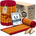 Kapok Rollmatte, 50 cm breit (Rot/Gelb)