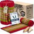 Kapok Rollmatte, 50 cm breit (Rot/Gr�n)