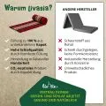 Kapok Rollmatte, 50 cm breit (Rot/Schwarz)