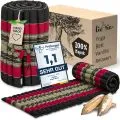 Kapok Rollmatte, 50 cm breit (Schwarz/Rot)