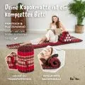 Kapok Rollmatte, 50 cm breit (Rubinrot)