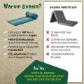 Kapok Rollmatte, 50 cm breit (Hellblau)