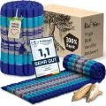 Kapok Rollmatte, 50 cm breit (Blau)