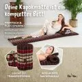 Kapok Rollmatte, 50 cm breit (Weinrot)