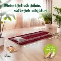Kapok Rollmatte, 75 cm breit (Rot/Elefanten)