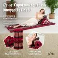 Kapok Rollmatte, 75 cm breit (Rot/Elefanten)