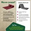 Kapok Rollmatte, 75 cm breit (Rot/Elefanten)