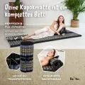 Kapok Rollmatte, 75 cm breit (Blau/Elefanten)