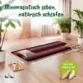 Kapok Rollmatte, 75 cm breit (Schwarz/Elefanten)