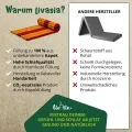 Kapok Rollmatte, 75 cm breit (Rot/Gelb)