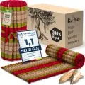 Kapok Rollmatte, 75 cm breit (Rot/Gr�n)