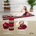 Kapok Rollmatte, 75 cm breit (Rot/Schwarz)