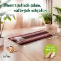 Kapok Rollmatte, 75 cm breit (Schwarz/Rot)