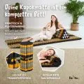 Kapok Rollmatte, 75 cm breit (Schwarz/Orange)