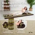 Kapok Rollmatte, 75 cm breit (Braun/Gr�n)