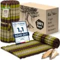Kapok Rollmatte, 75 cm breit (Braun/Gr�n)