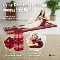 Kapok Rollmatte, 75 cm breit (Rubinrot)