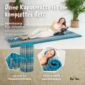 Kapok Rollmatte, 75 cm breit (Hellblau)
