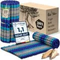 Kapok Rollmatte, 75 cm breit (Blau)