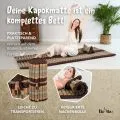 Kapok Rollmatte, 75 cm breit (Braun)