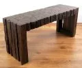 Sitzbank aus Teakholz  gro�